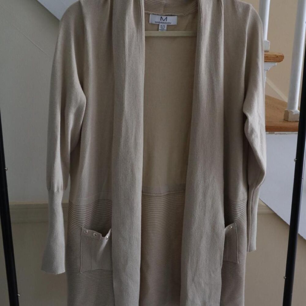 Women's Cream Open Cardigan